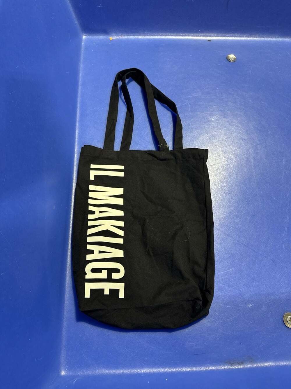 IL MAKIAGE Everything But My Emotional Baggage Black Canvas Tote Bag